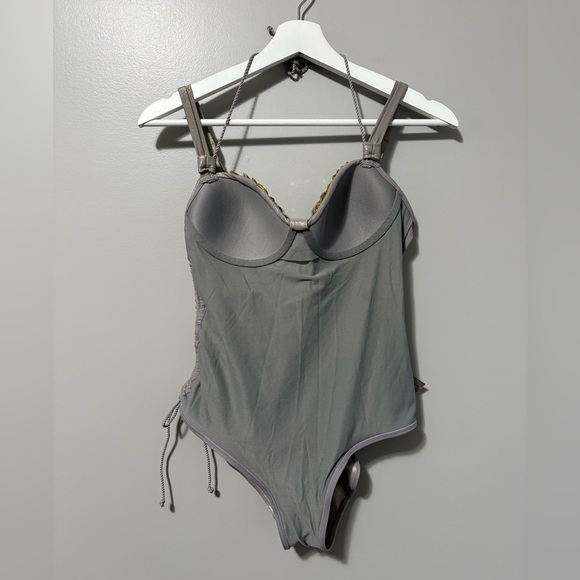 Marlies Dekkers Flic & Flac Sun-kissed Gold One Piece Plunge Top Swimsuit - Picture 14 of 17